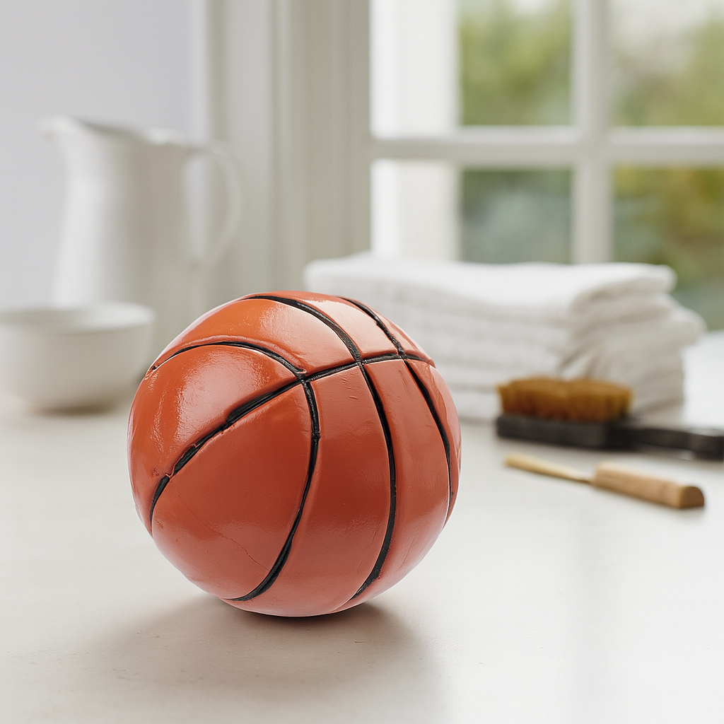 Basketball Miniatur 2 Stück 2cm aus Polyresin Sport Dekofigur für Geldgeschenk Zubehör Bastelartikel Modellbau Diorama