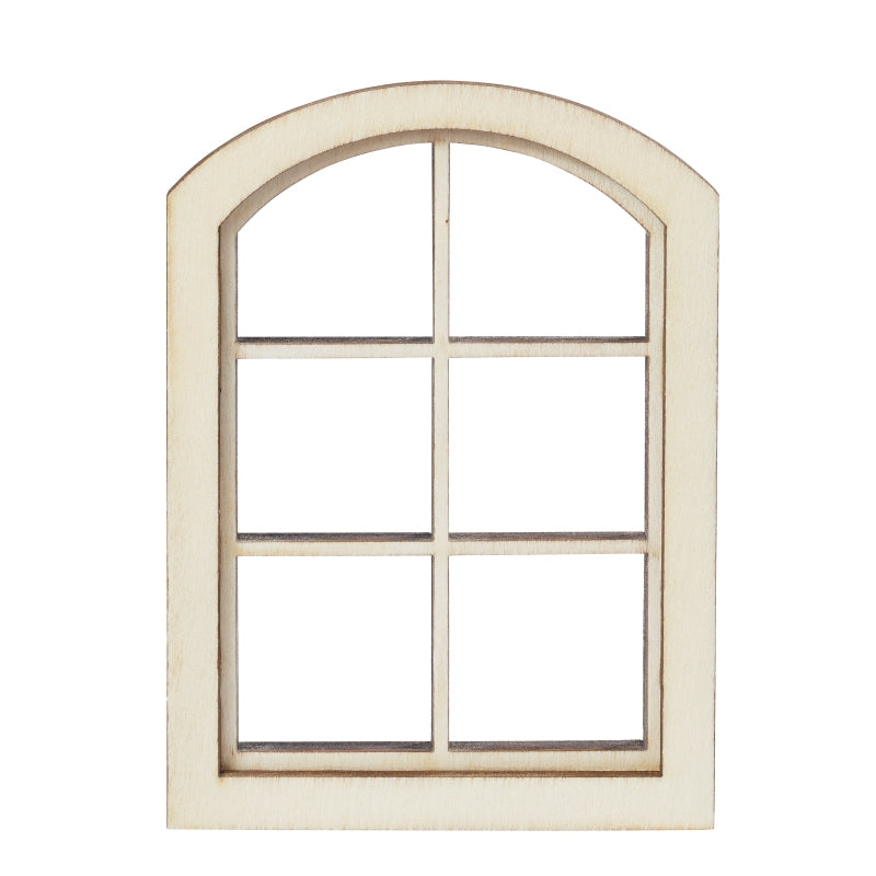 Miniatur Fenster aus Holz 7,5×10 cm für Wichtelhaus Deko und Basteln