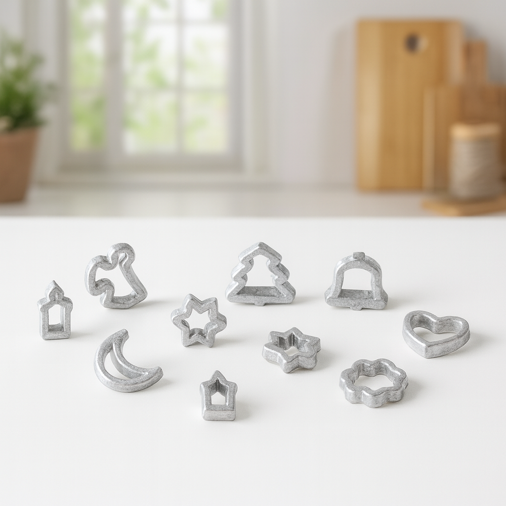 Miniatur Ausstechformen Set aus Metall 8-teilig als Wichtel Zubehör