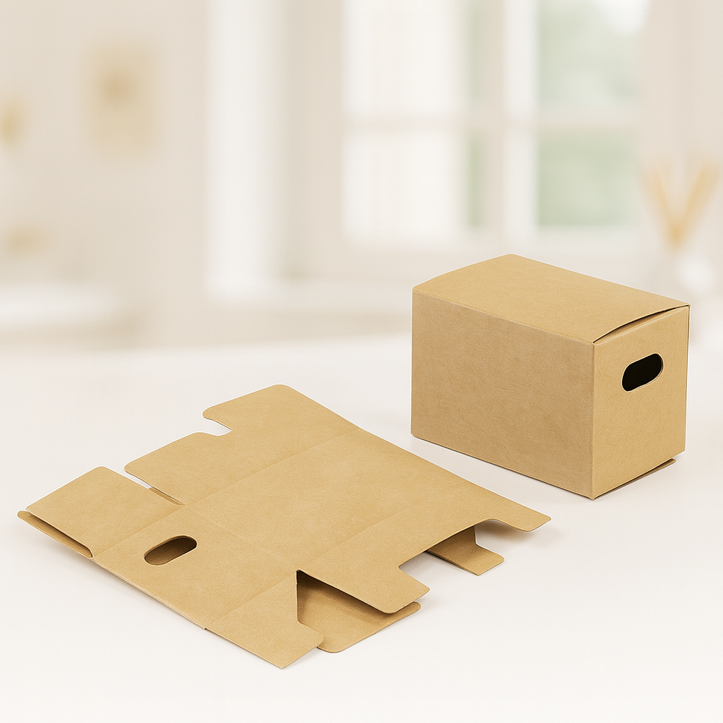 Miniatur Umzugs-Karton Set aus Papier als Wichtel Zubehör