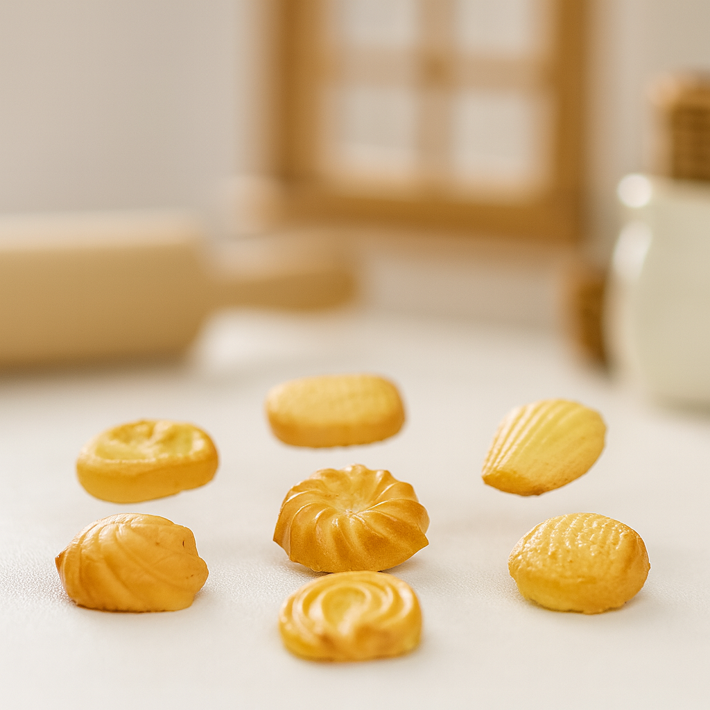 Miniatur Kekse Set aus Polyresin als Wichtel Zubehör für das Wichtelhaus