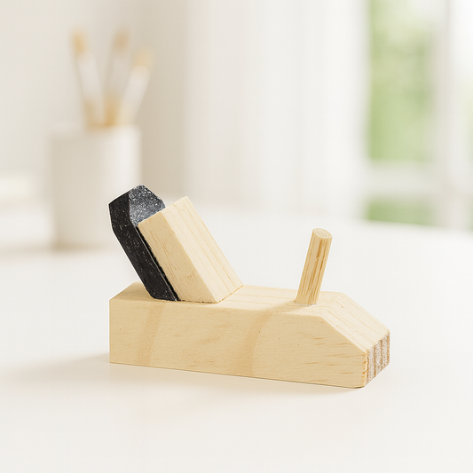 Miniatur Hobel aus Holz als Wichtel Zubehör für das Wichtelhaus