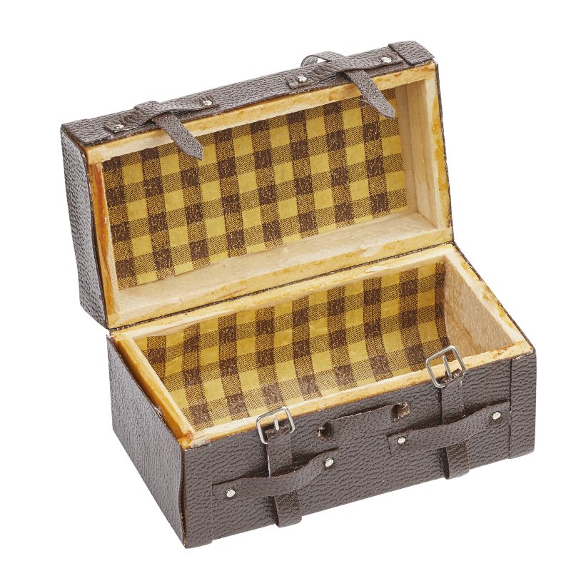 Miniatur Koffer zum Öffnen als Wichtel Zubehör für das Wichtelhaus oder Geldgeschenke