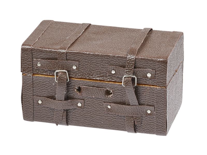 Miniatur Koffer zum Öffnen als Wichtel Zubehör für das Wichtelhaus oder Geldgeschenke