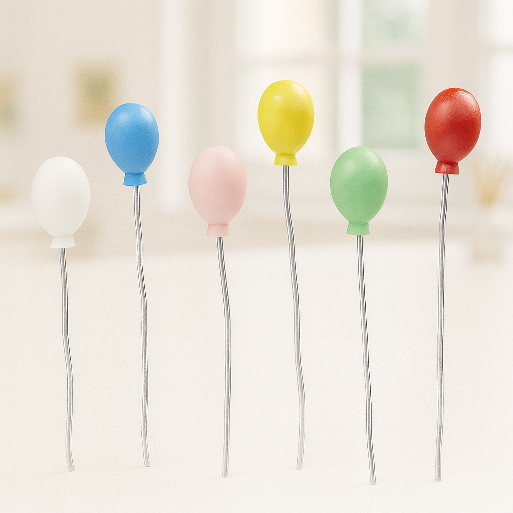 Miniatur Luftballons Set als Wichtel Zubehör für das Wichtelhaus