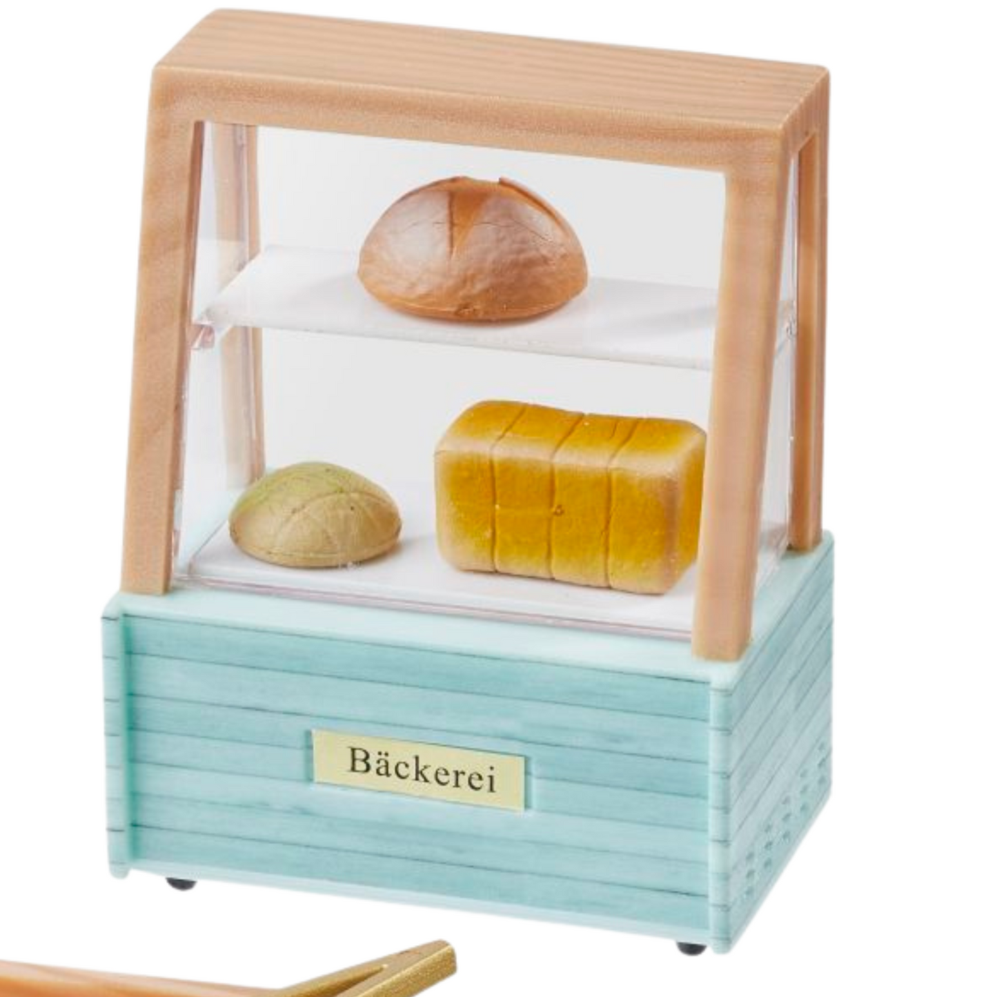 Miniatur Verkaufstheke Bäckerei mit Brot als Wichtel Zubehör fürs Wichtelhaus