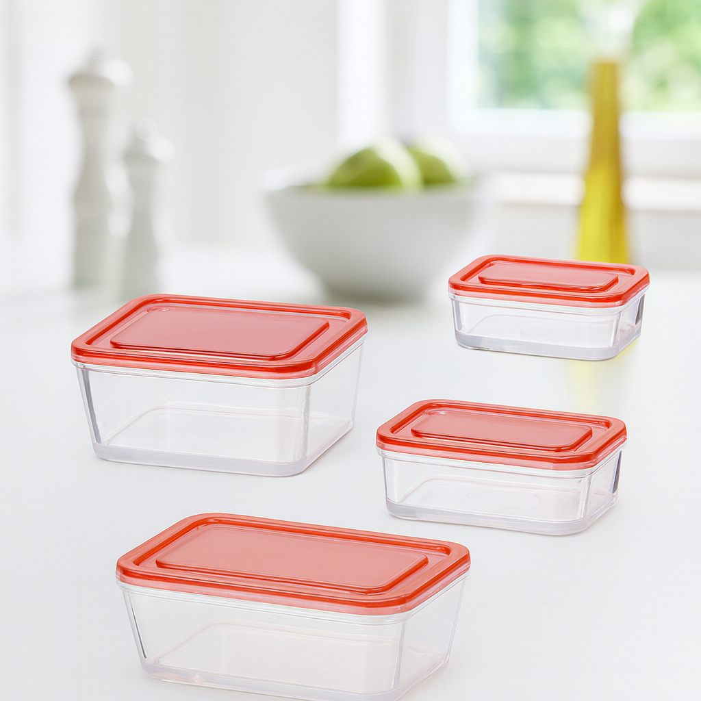 Miniatur Lunchbox Vorratsschalen Set zum Öffnen für das Wichtelhaus