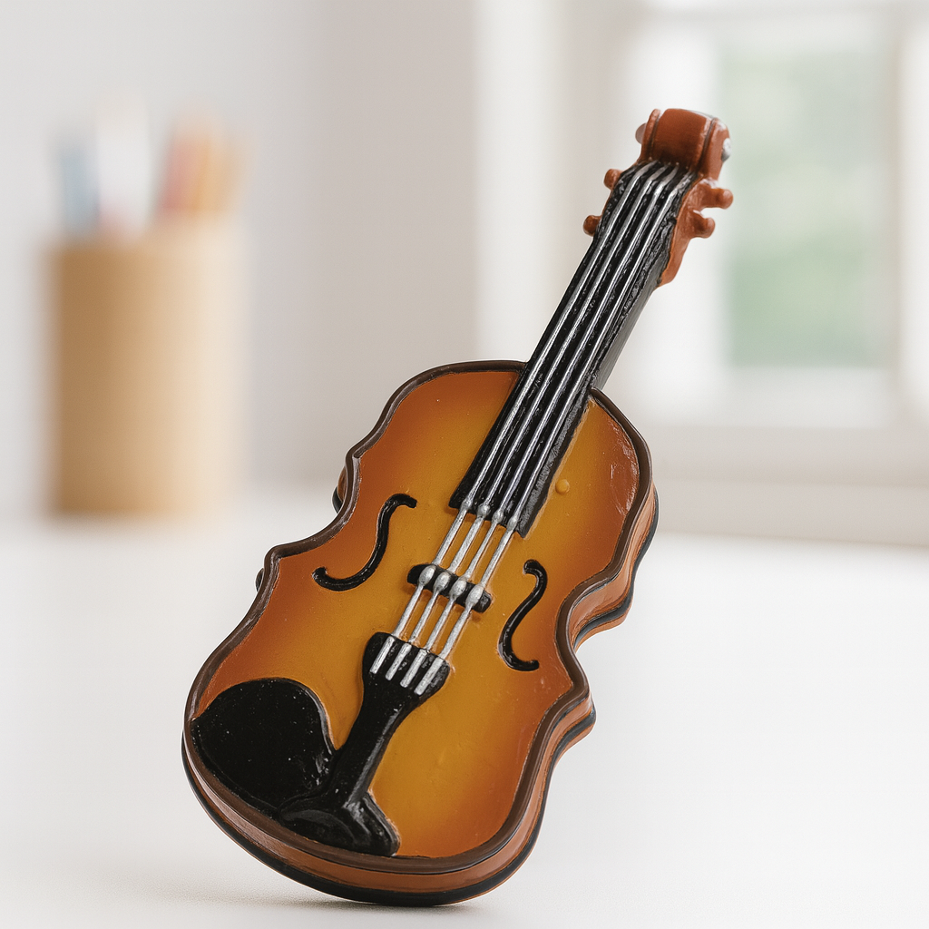 Miniatur Geige aus Polyresin, 9,5 cm, dekoratives Wichtel Zubehör