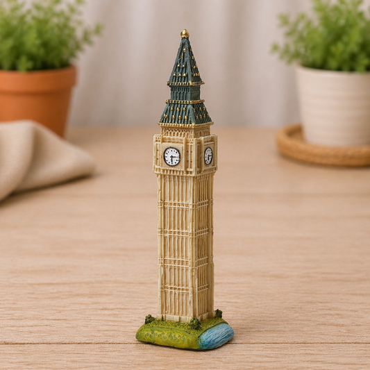 Big Ben London Miniatur 10cm aus Polyresin Dekofigur Sehenswürdigkeit Reisen Urlaub Diorama Modellbau Puppenhaus Geldgeschenk Zubehör