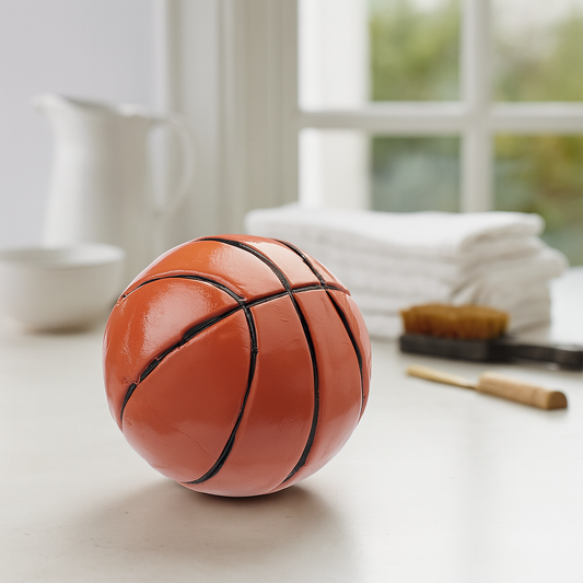 Basketball Miniatur 2 Stück 2cm aus Polyresin Sport Dekofigur für Geldgeschenk Zubehör Bastelartikel Modellbau Diorama